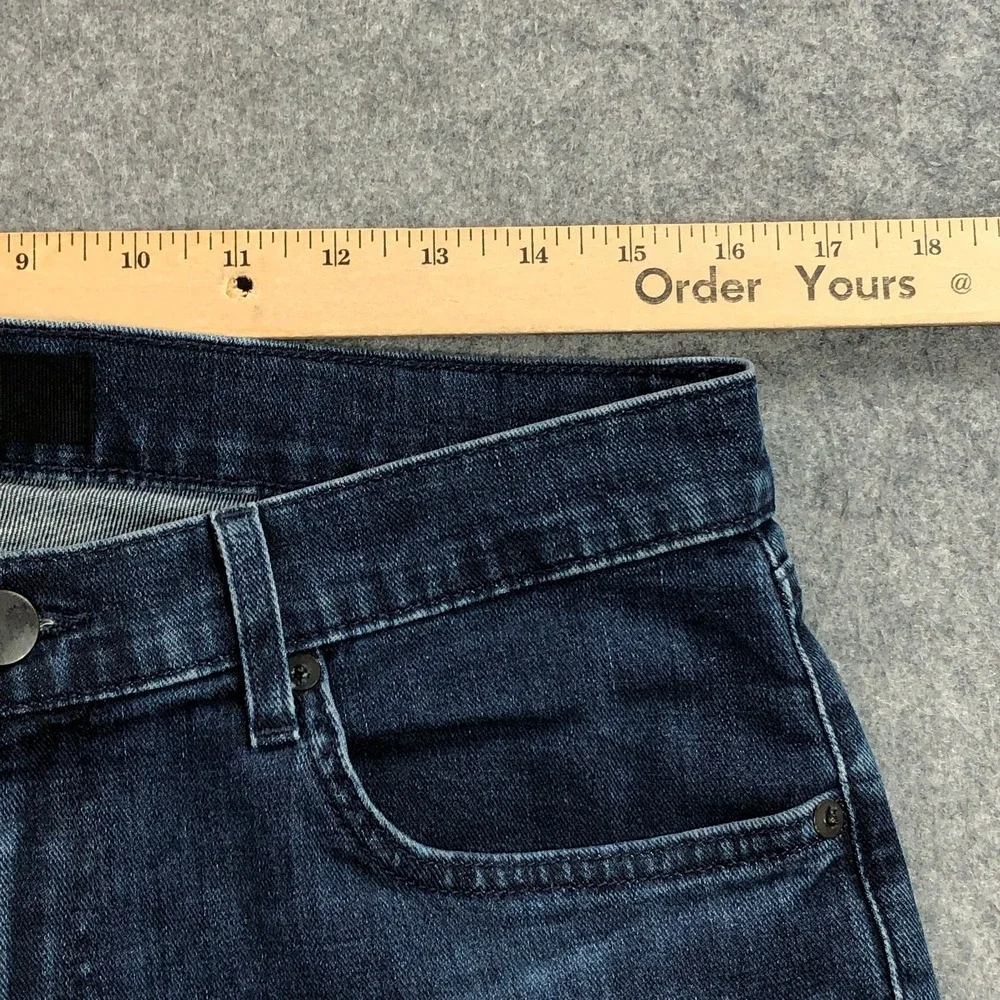 J Brand Mens Kane Slim Straight Jeans 31 Dark Blue Truncus Stretch Made in USA